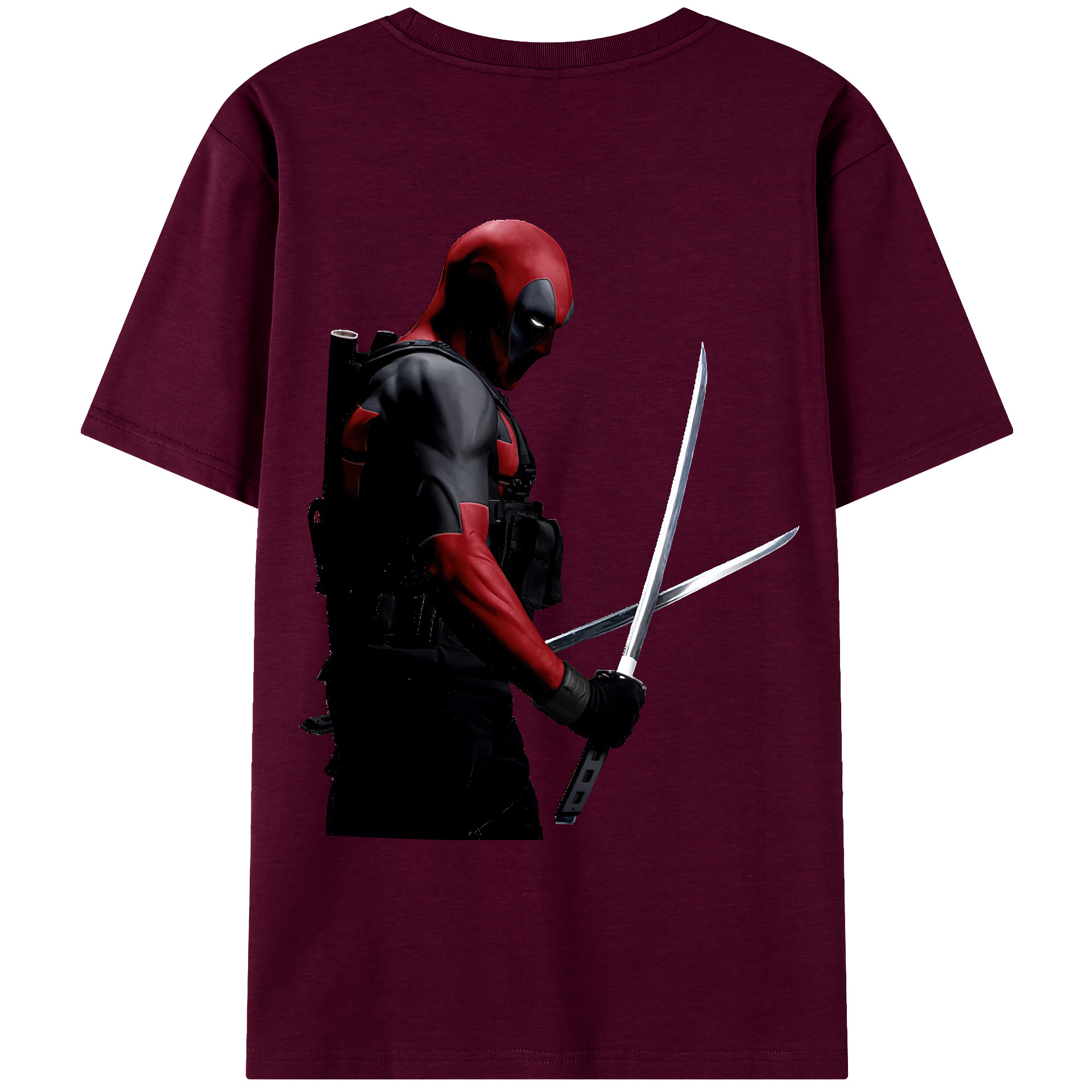 （画像用） Deadpool デッドプール レディース半袖Tシャツ(バックプリント)